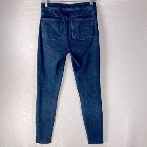 Spanx Jeans Womens Size Small Blue High Rise Ankle Stretch Elastic Waist Pull On - Picture 3 of 7